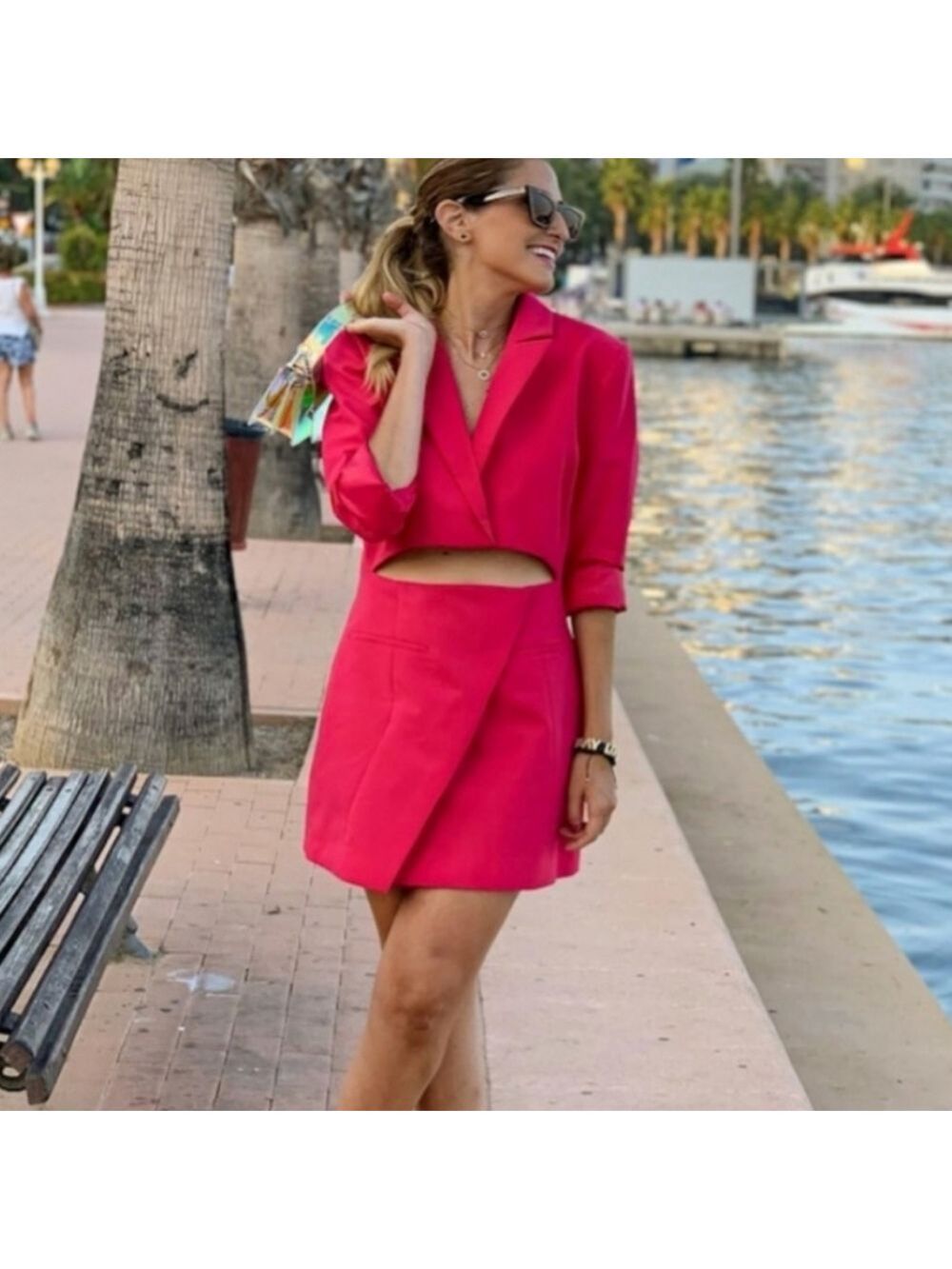 NWT Zara Cut Out Blazer Dress, Size XS - Picture 4 of 13